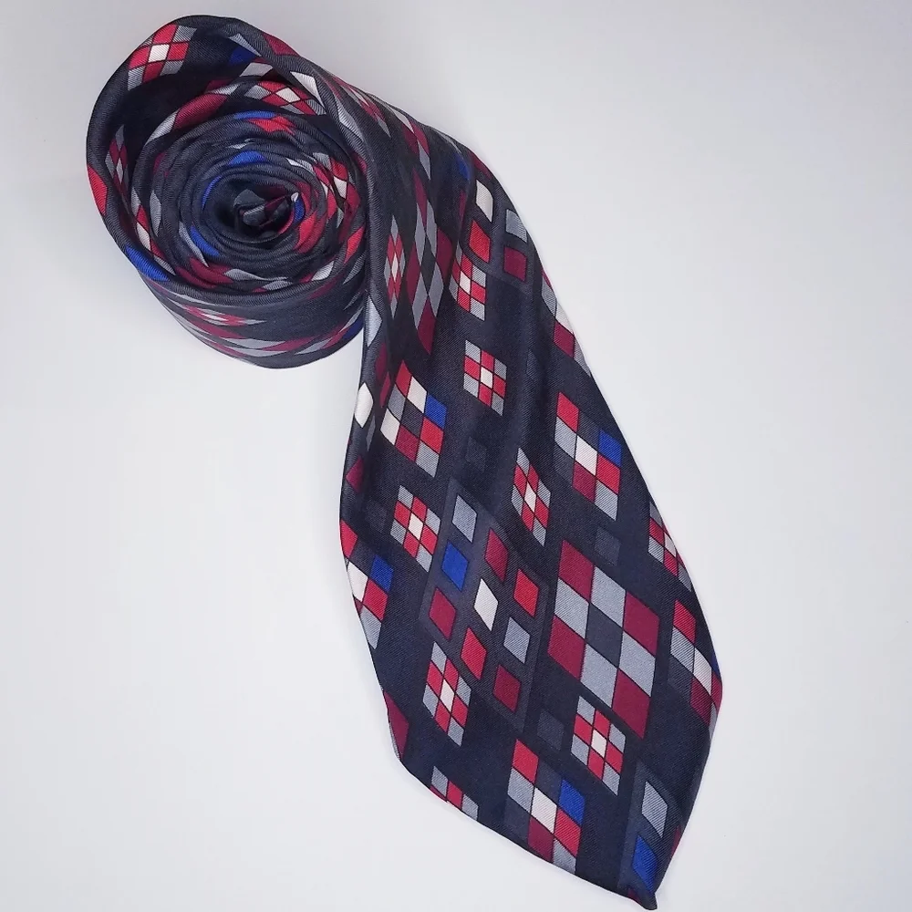 Wm. M Trazinba Men's Tie Ltd Custom Neckwear Black Diamonds